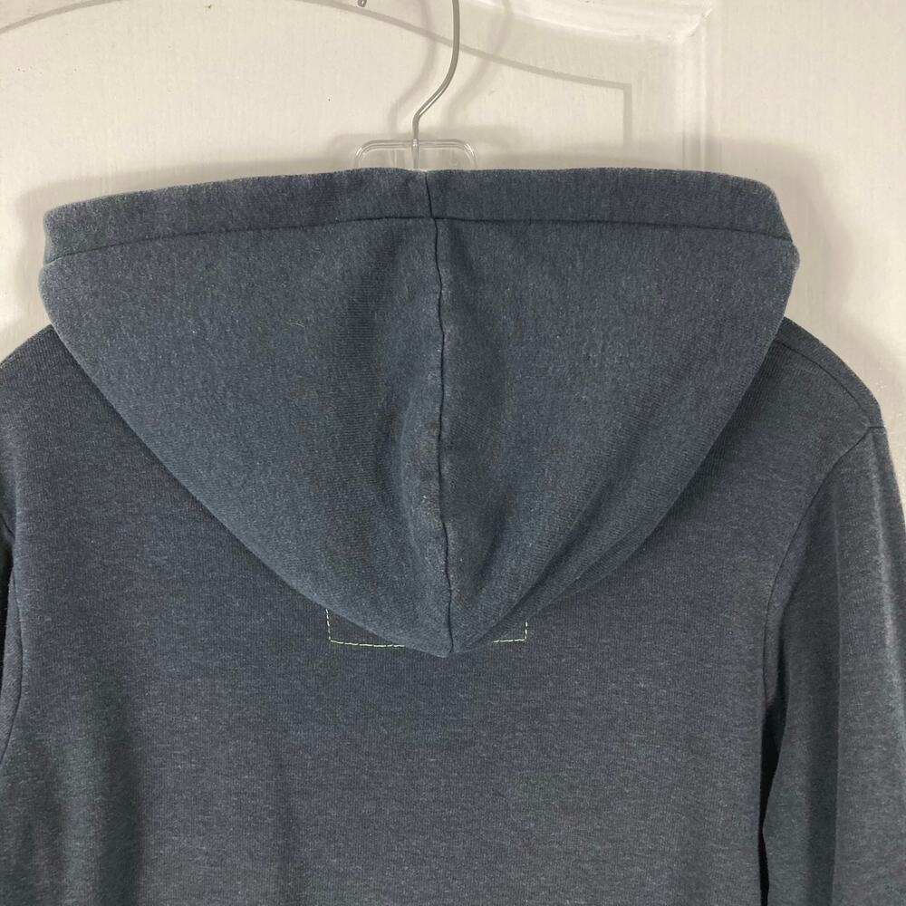 Nwot AVIATOR NATION Hoodie Sweater S Grey Rainbow-Stripe Zip Long-Slv Pocket - Picture 6 of 12